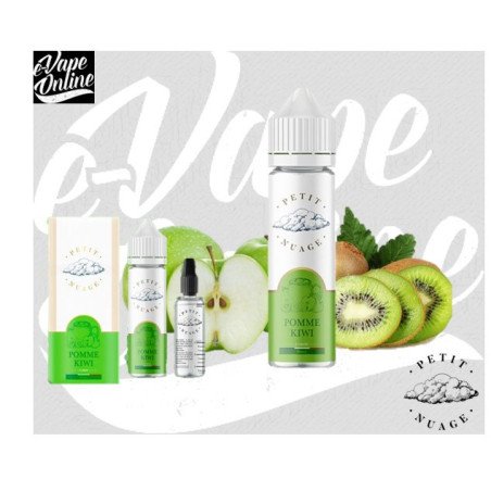 E-Liquide - POMME KIWI 60 ml - Petit Nuage - e-vapeonline.com