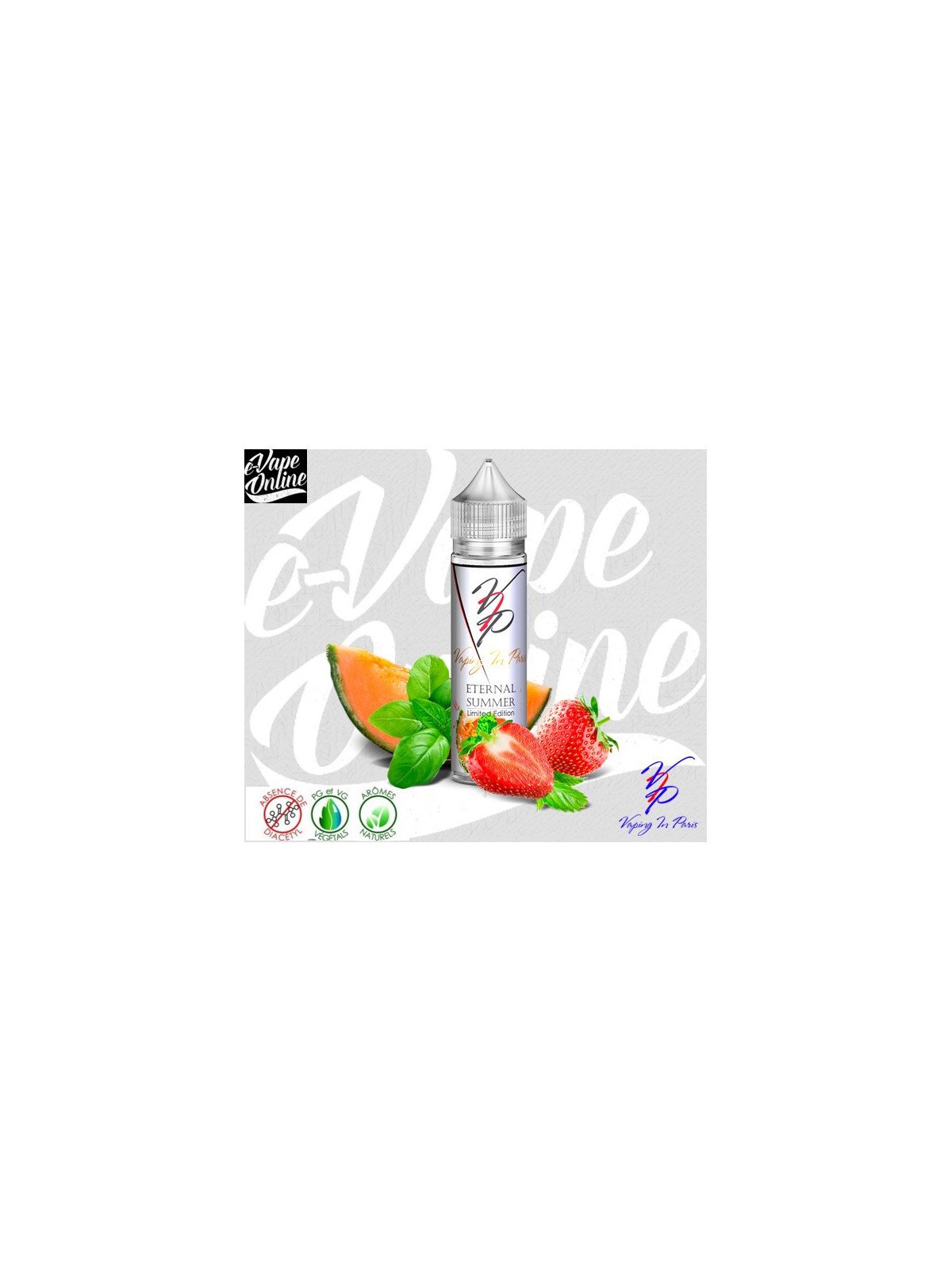 E-Liquide - FRAISE MELON BASILIC 50ml - Vaping in Paris - e-vapeonline.com