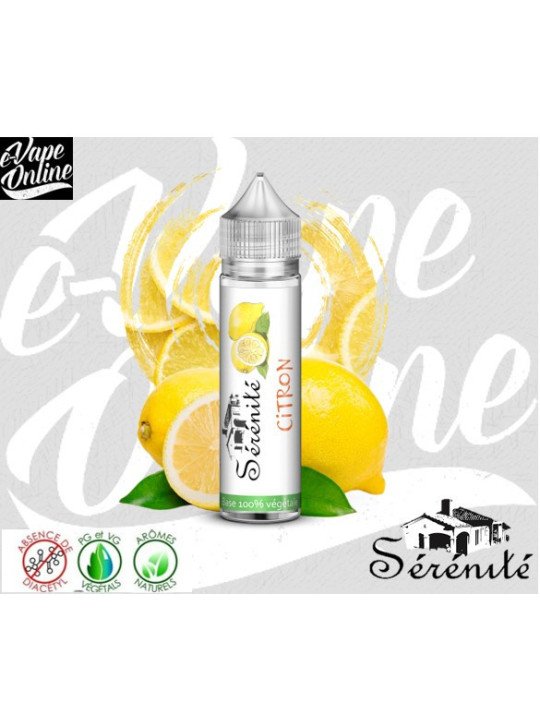 E-Liquide - CITRON 40ml - SERENITE - e-vapeonline.com