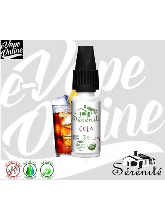 E-Liquide - COLA 10ml - SERENITE - e-vapeonline.com