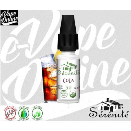 E-Liquide - COLA 10ml - SERENITE - e-vapeonline.com