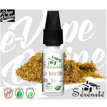 E-Liquide - LE NEUTRE 10ml - SERENITE - e-vapeonline.com