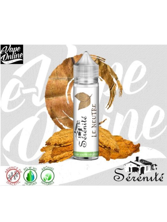E-Liquide - LE NEUTRE 50ml - SERENITE - e-vapeonline.com