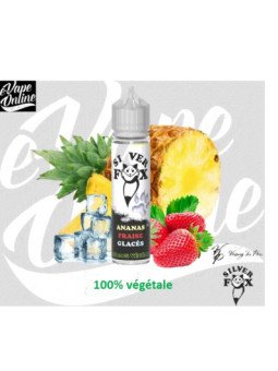 E-Liquide - ANANAS FRAISE Glacés 50ml - Silver Fox - e-vapeonline.com