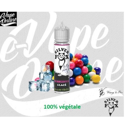 E-Liquide - BUBBLE GUM Glacé 50ml - Silver Fox - e-vapeonline.com