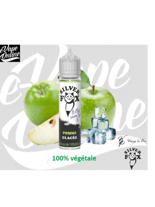 E-Liquide - POMME Glacée 50ml- Silver Fox - e-vapeonline.com