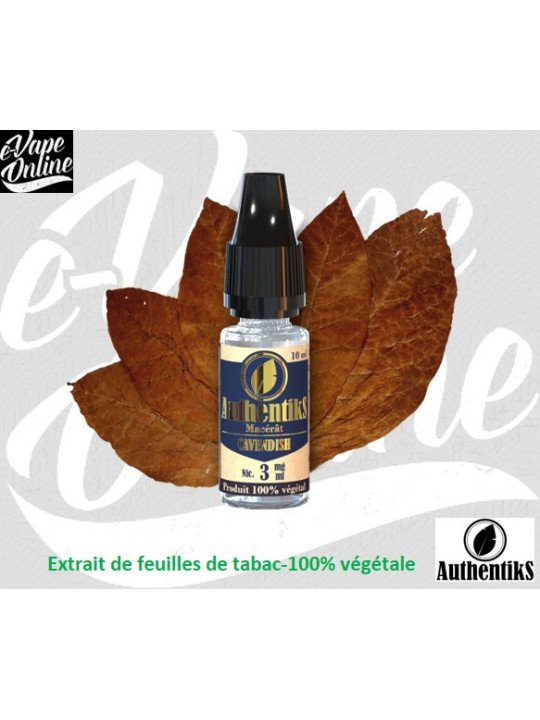 E-Liquide - CAVENDISH 10ml - Authentiks - e-vapeonline.com