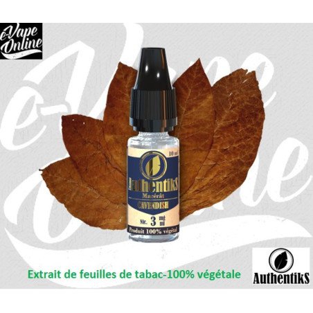 E-Liquide - CAVENDISH 10ml - Authentiks - e-vapeonline.com