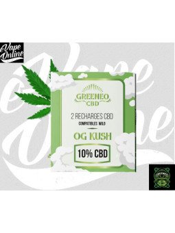 E-Liquide -CARTOUCHE CBD OG KUSH - Greeneo - e-vapeonline.com