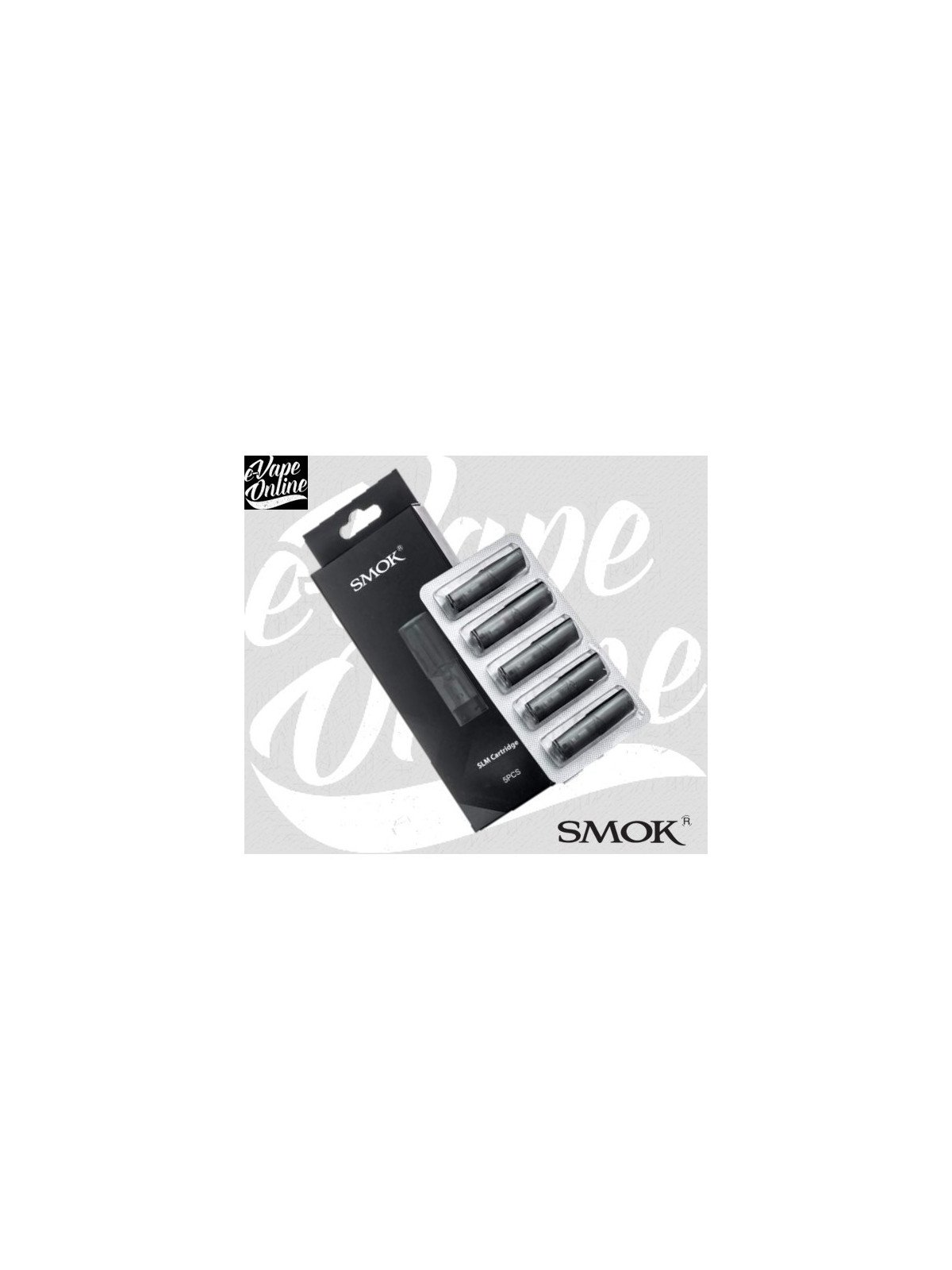 Déstockage 5 Cartouches SLM POD - Smok - e-vapeonline.com