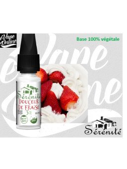 E-Liquide - DOUCEUR DE FRAISE 10ml - SERENITE - e-vapeonline.com